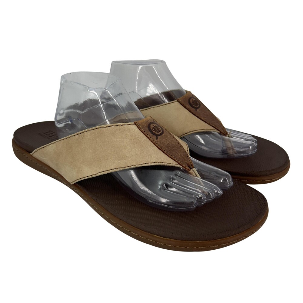 Born Sandals Shoes Mens Size 14 Gavin Leather Thong Flip Flop Comfort Cushioned